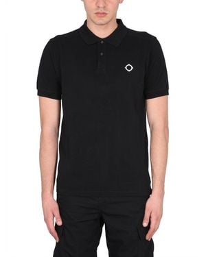 Ma Strum Polo With Logo - Black