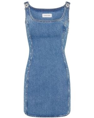 Marine Serre Cotton Dress - Blue