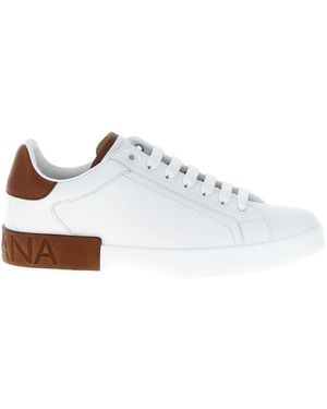 【関税＆送料込み】Dolce & Gabbana Leather Low-Top Sneakers DOLCE & GABBANA Shoes Black Leather Low Top Men Sneakers