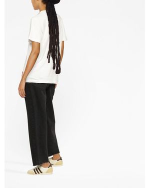 Martine Rose Pinstripe Straight Leg Cotton Jeans - Blue