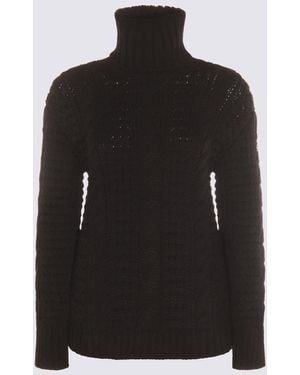 Moncler x Edward Enninful Sweaters Blacks And Greys-Donna - Nero