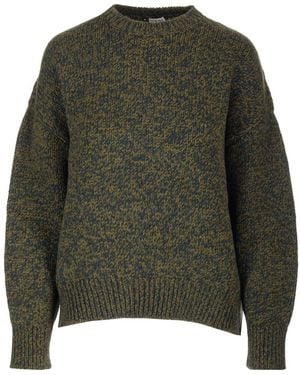 Loewe Trompe L'Oeil Sweater Knitwear - Green