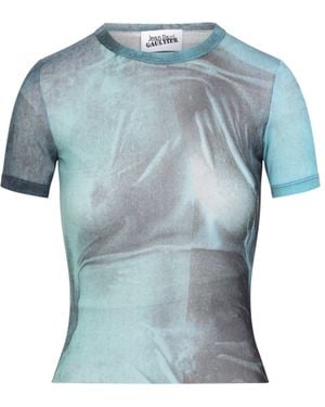 Jean Paul Gaultier Vintage Mesh Baby Printed Water Tee - Blue