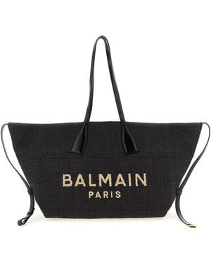 Balmain Track Tote Bag Black