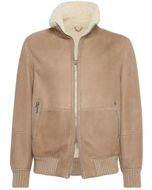 Brunello Cucinelli Leather jackets for Men | Online Sale up