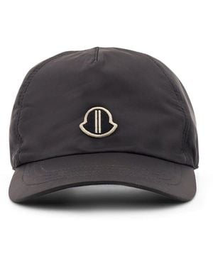 Moncler Nylon Baseball Hat With Cotton Lining - Black