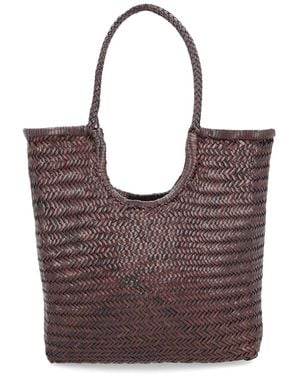 Dragon Diffusion "Ns Diagonal Triple Jump" Bag - Brown