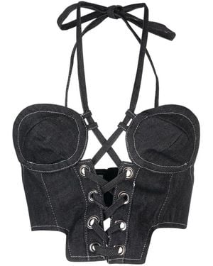 Julfer Cotton Tops - Black
