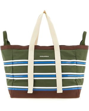 DSquared² D2 University Tote Bag - White