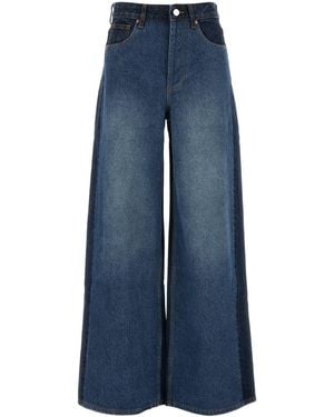 Camilla & Marc Two-Tone Denim Palma Wide-Leg Jeans - Blue