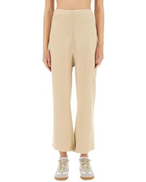 Maison Margiela Cotton Pants-Donna - Neutro