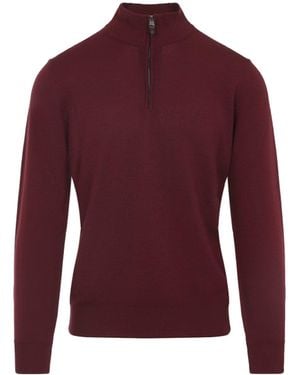Canali Sweater Red - Purple
