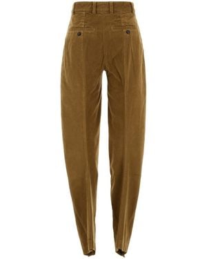 Y. Project Caramel Stretch Velvet Pant - Natural