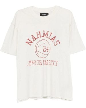 NAHMIAS T Shirts Neutral, Red - White
