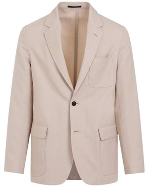 dunhill Convertible Wool Jacket For - Natural