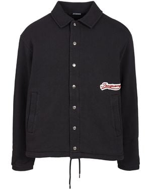 Jacquemus Cotton Twill Shirt Jacket - Black