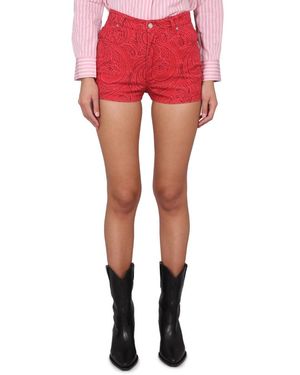 Etro Paisley Print Shorts For - Red