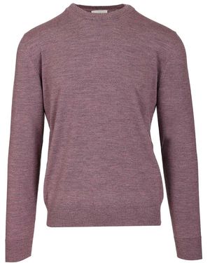Ballantyne Crew Neck Sweater Knitwear Violet - Purple