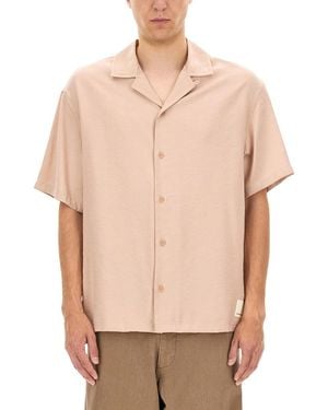 Emporio Armani "capsule Peace Asv" Shirt - Natural