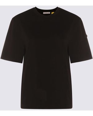 Moncler x Edward Enninful T-Shirts And Polos Blacks And Greys-Donna - Nero