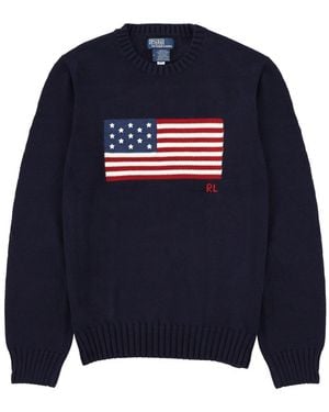 Polo Ralph Lauren Sweater With Embroidery - Blue