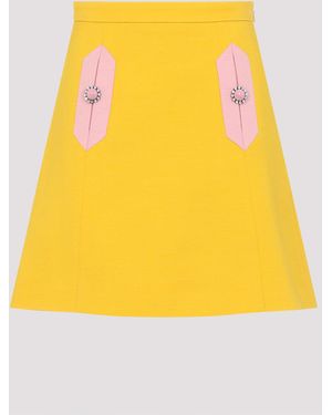 Valentino Mini Skirts - Yellow