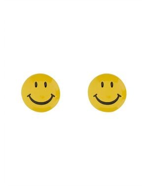 Moschino "Smile" Earrings - Yellow