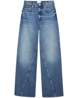 Anine Bing Jeans Wide-Leg Jeans-Donna - Blu