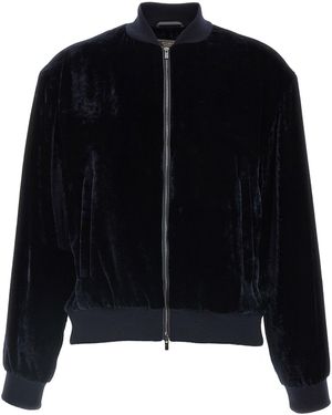 Peserico Washed Viscose Velvet Bomber Sweatshirt - Black