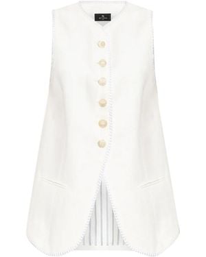 Etro Sleeveless Vest - White