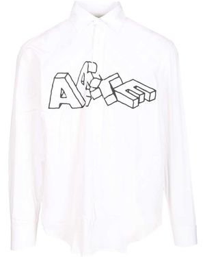 Arte' Blocks Shirts - White