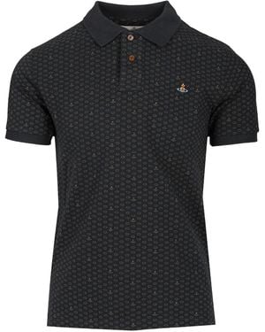 Vivienne Westwood Polka Dot Polo - Black