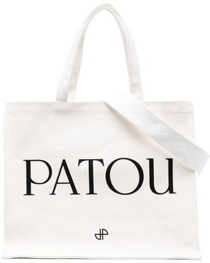 Patou Tote Bags Neutro-Donna - Bianco