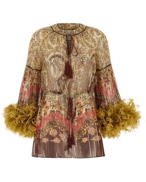 Valentino Garavani Voyage Imaginaire Paisley Top-Donna - Neutro