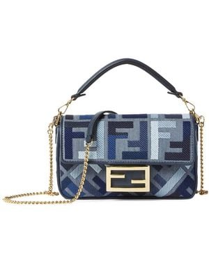 Fendi Mini "baguette" Bag - Blue