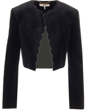 Chloé Velvet Bolero Jacket Jackets - Black