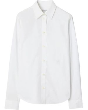Burberry Regular Fit Cotton Poplin Formal Shirt - White