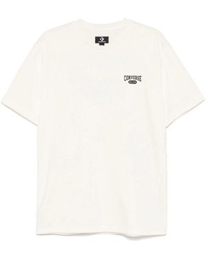 Converse T Shirt Poliestere-Uomo - Bianco