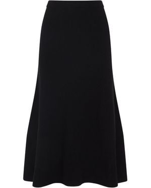 スカート FABIANA FILIPPI Women Skirts GND264F278I932825 Black FABIANA FILIPPI Seamed A-Line Midi Skirt | Neiman Marcus