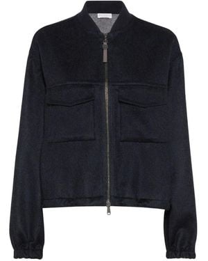 Brunello Cucinelli Giacche Con Tasche-Donna - Blu