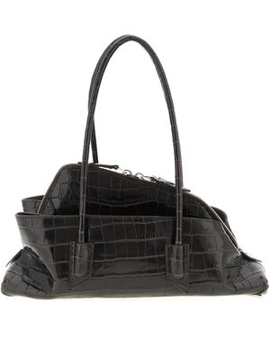 The Attico La Passeggiata Small Shoulder Bags - Black
