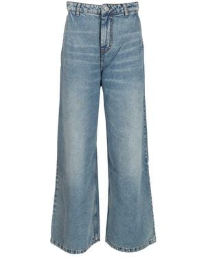 Ami Paris Super Wide-leg Jeans Blue
