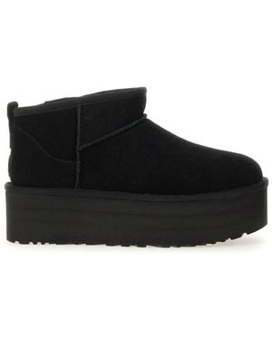 UGG Stivale Classic Ultra Mini Con Plateau - Black
