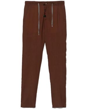 Marco Pescarolo Trousers With Drawstring - Brown