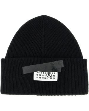 MM6 by Maison Margiela Numeric Signature Mm6 Cappelli Nero-Donna