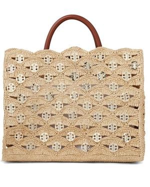 Rabanne Raffia Bag - Brown