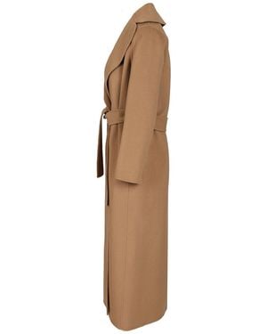 Max Mara Dressing Gown Coat Coats Beige - Natural