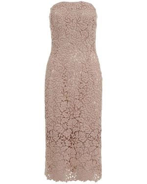 Ermanno Scervino Polyester Midi Dress - Brown