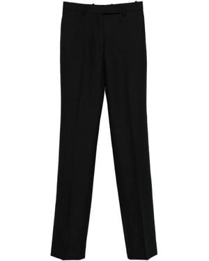 Tom Ford Sharp Herringbone Tailored Straight Leg Pants - Black