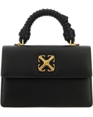 Off-White c/o Virgil Abloh Leather Jitney Handbag - Black